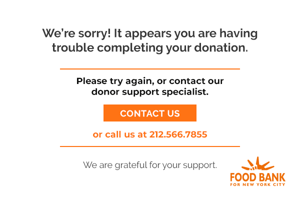 Contact our donor support specialist